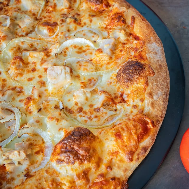 Buffalo Chicken Pizza.