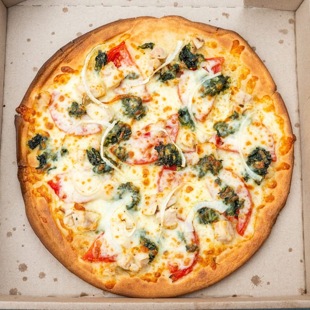Spinach Pizza.