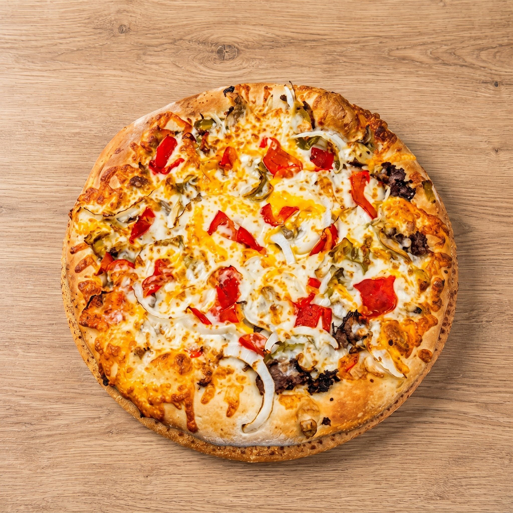 Philly Steak Pizza.